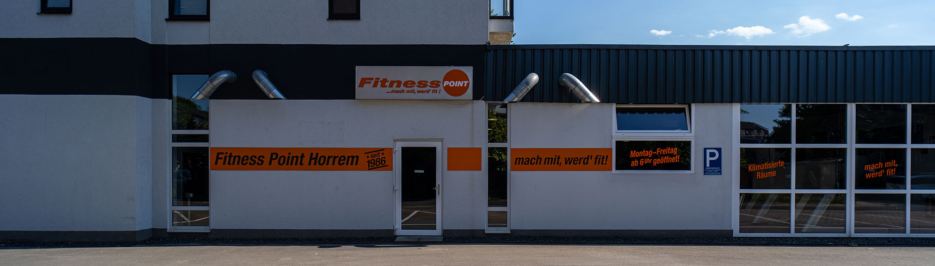 Seitenansicht vom Fitness Point Horrem